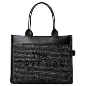 #123 NWT - Marc Jacobs The Woven DTM Large Tote/Shoulder/Crossbody Black Bag